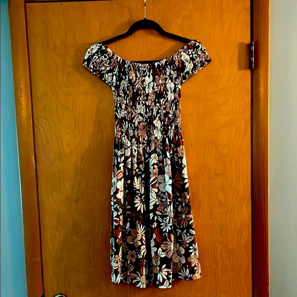 Floral Off-or-On-the-Shoulder Dress